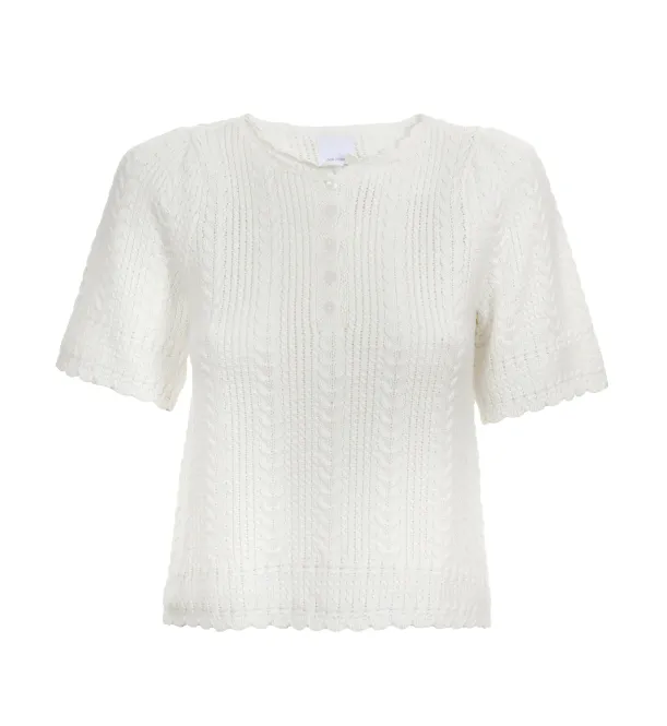 Hovedbilde ANE MONE - Esmeralda Pullover - White
