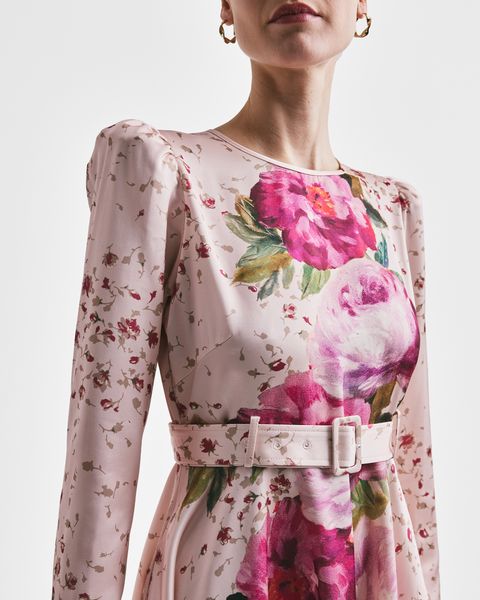 Hovedbilde BYTIMO - Tailored Satin Belt dress 409 Rose 
