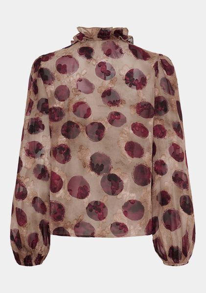 Hovedbilde ISAY - Vibse Ruffle Bluse - Wine Bomb
