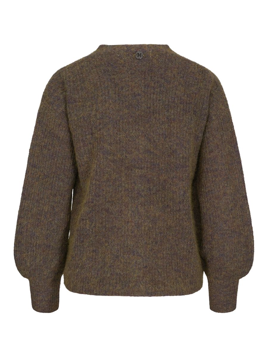HAUST - Mohair Strikket Cardigan Olivengrønn