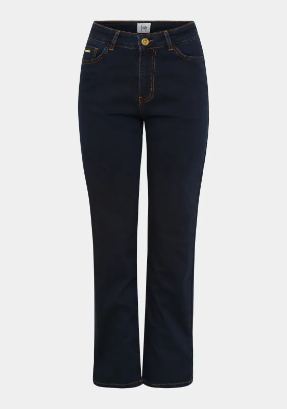 ISAY - Lido Straight Long Jeans - Denim Blue Unwashed