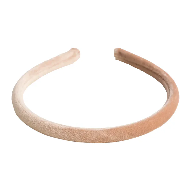 Hovedbilde VELVET HAIR BAND THIN CAMEL