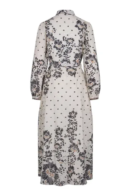 Hovedbilde Haust - Printed Lace Dress Navy/Sand 
