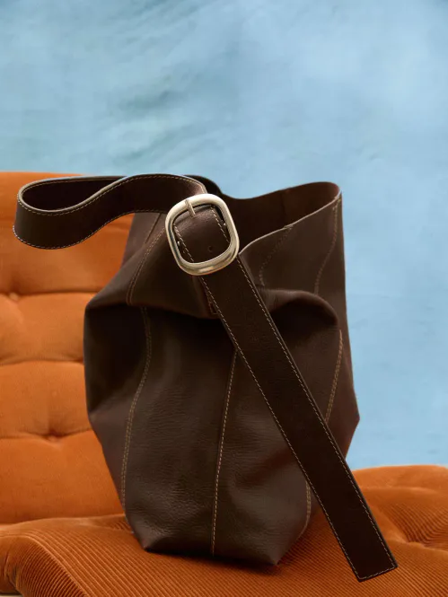 Hovedbilde BECK SÖNDERGAARD - Panel Mae Buckle Bag - Brun