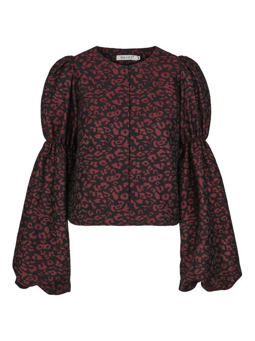 Hovedbilde HAUST - Jacquard Blazer Deep Burgundy