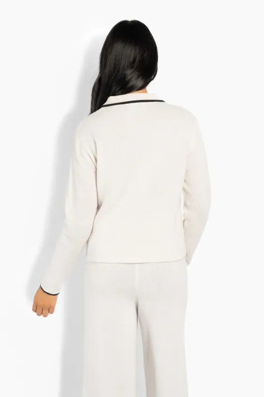 HÉST - Vivienne Cardigan - White