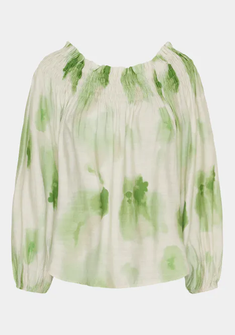 Hovedbilde ISAY - Ane Stretch Blouse - Green Watercolor