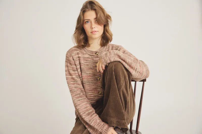 LUXZUZ- Elida Knit - Cedar Wood 
