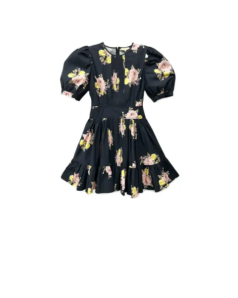 Hovedbilde ByTiMo Poplin Mini Dress Black Posy