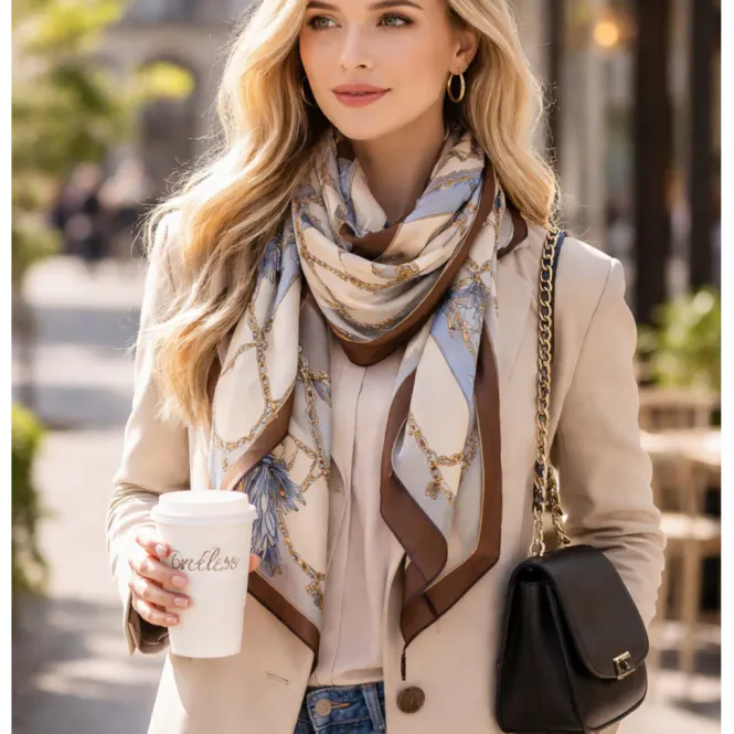 Hovedbilde ENDLESS - Skjerf 12263  - Sand