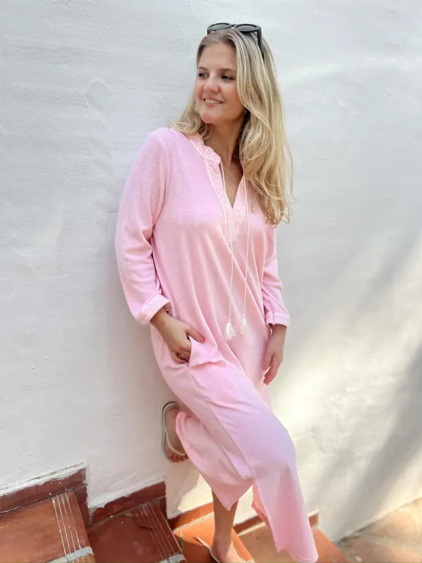 Rah Oslo - Kaftan Long Dress - Light Pink