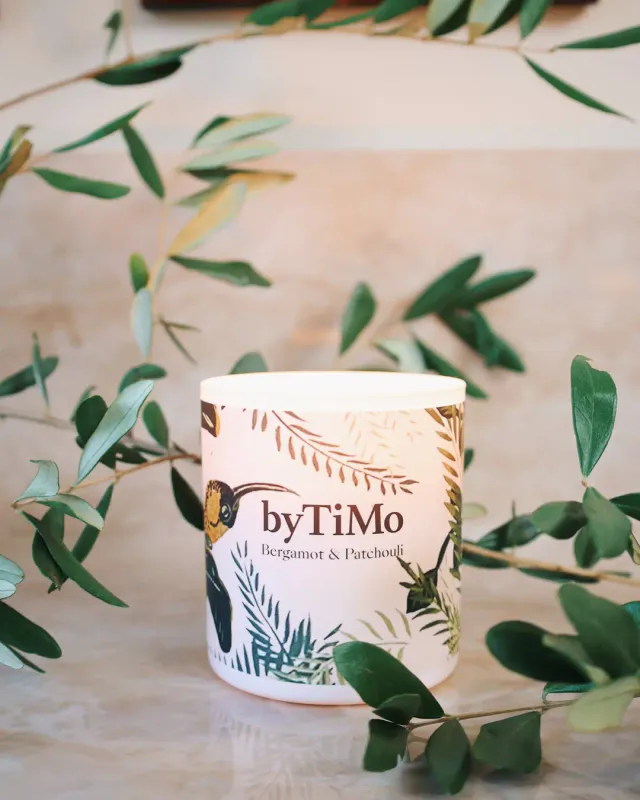 ByTiMo Bergamot & Patchouli Scented Candle