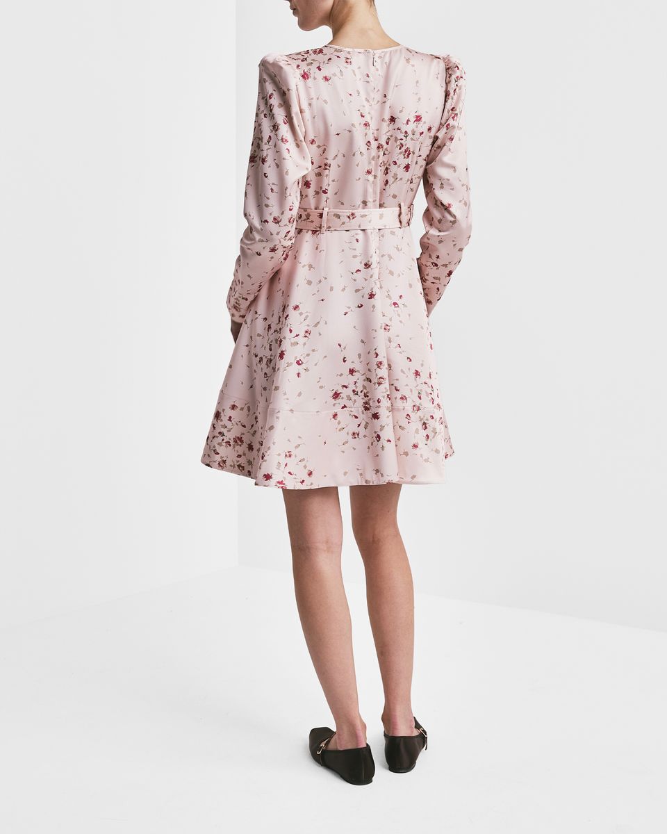 BYTIMO - Tailored Satin Belt dress 409 Rose 