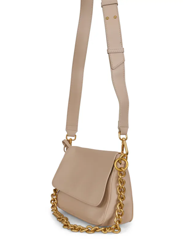 HAUST - CHAIN LEATHER BAG - SAND MELERT