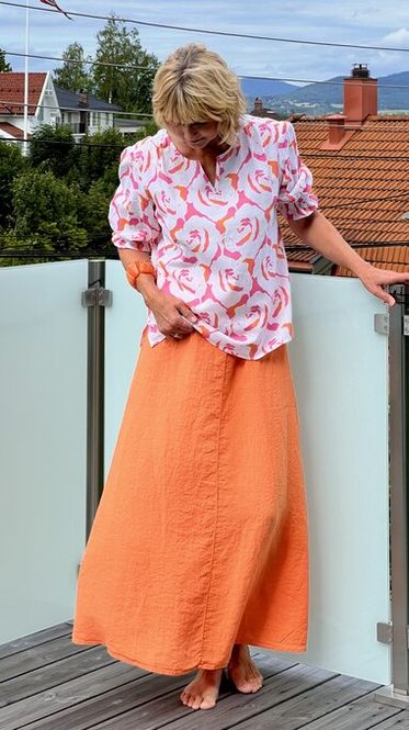 Hovedbilde MAKELØS - Jomfruland skjørt – Orange 