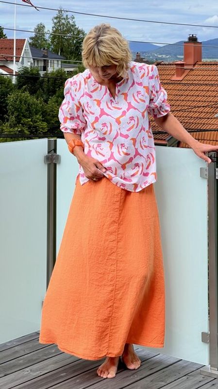 MAKELØS - Jomfruland skjørt – Orange 