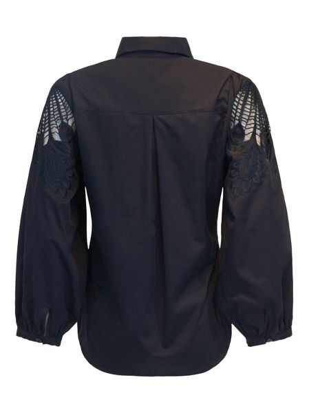 Hovedbilde HAUST COLLECTION - Embr Blouse Marineblå