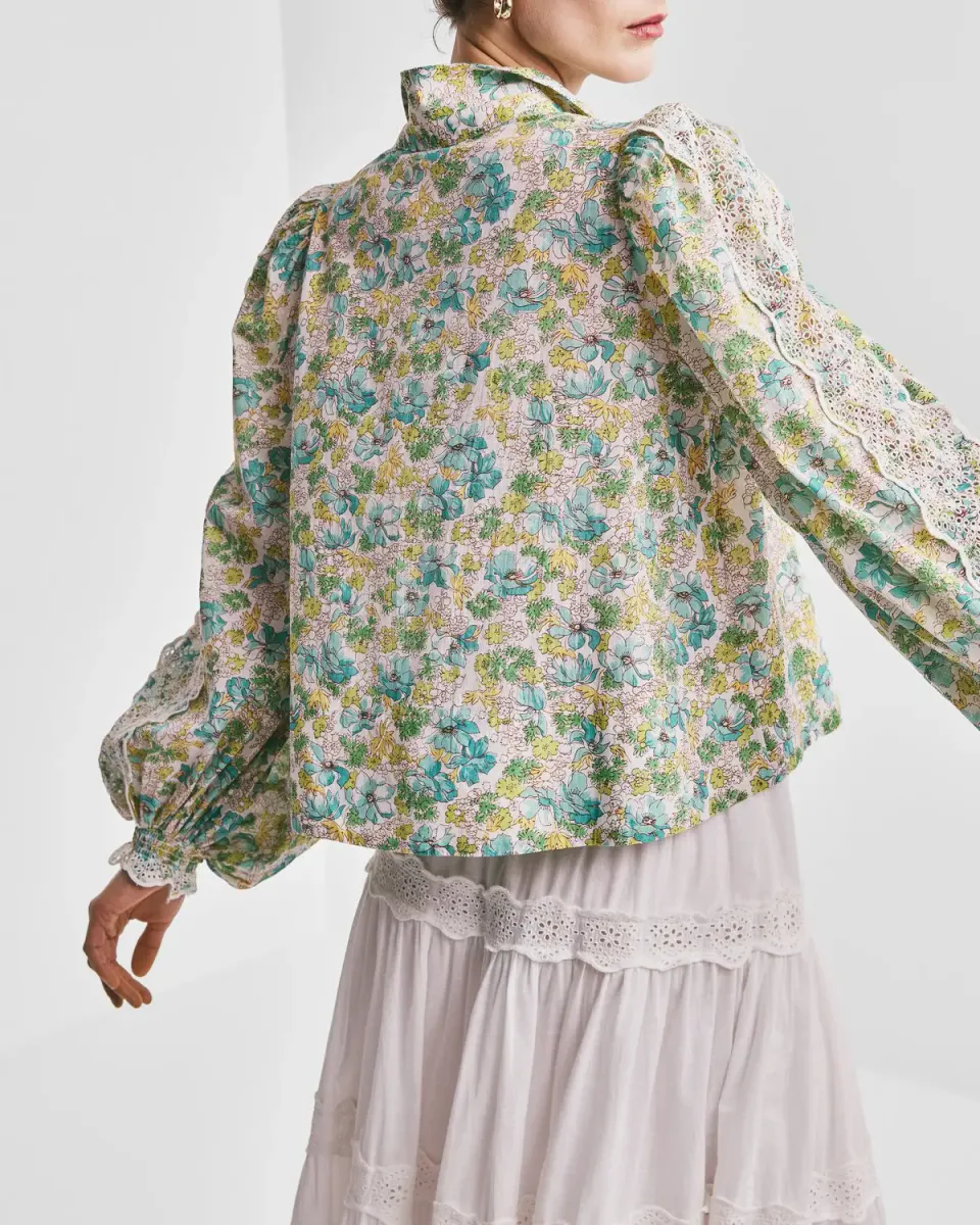 ByTiMo - Cotton Slub Shirt Anemone Fields 