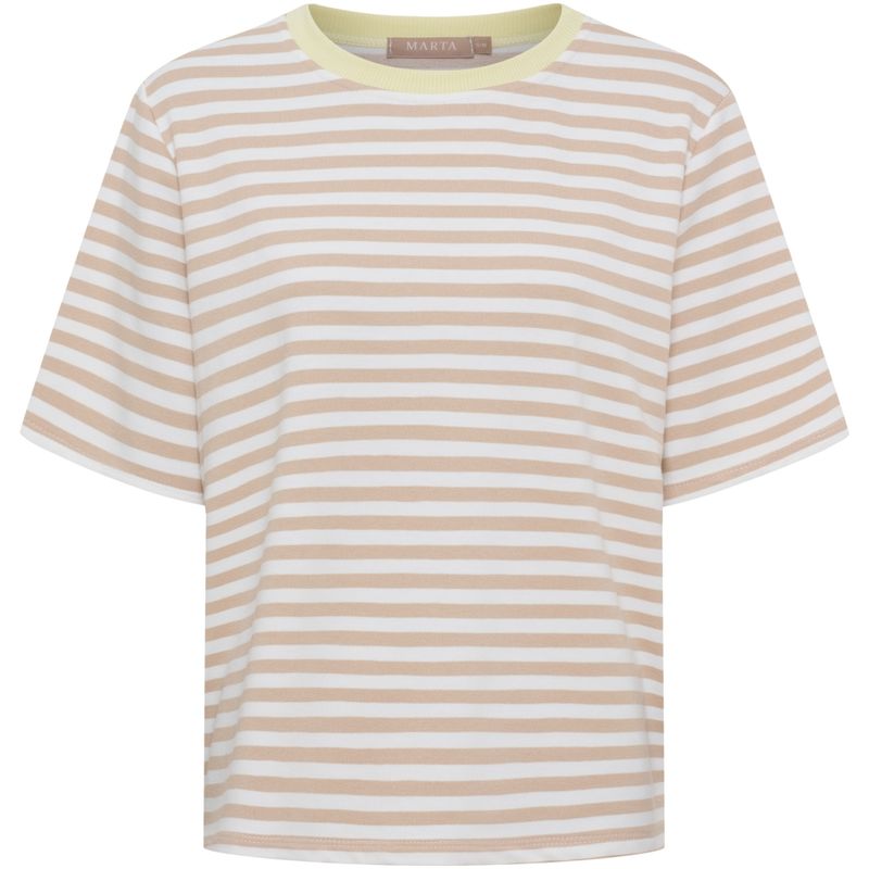 MdcJamila Tee - Beige/Gul