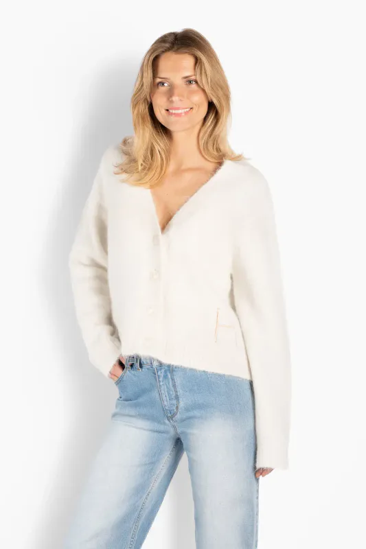 HÉST - Pernille Short Cardigan - Offwhite