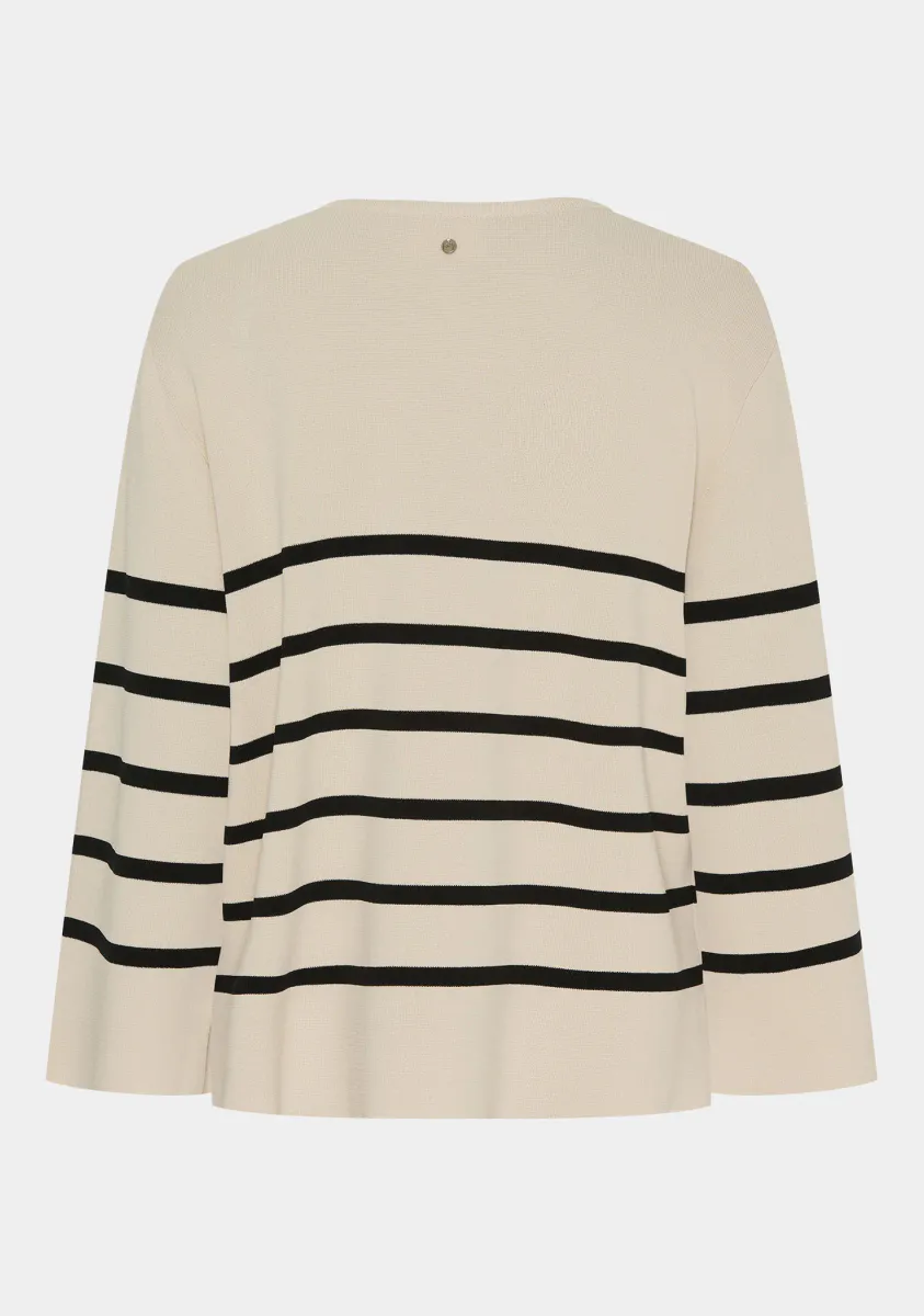 ISAY - Jena s/s Knit - Sand w/Black