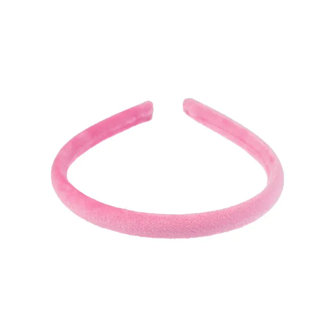 Hovedbilde VELVET HAIR BAND THIN BUBBLEGUM PINK