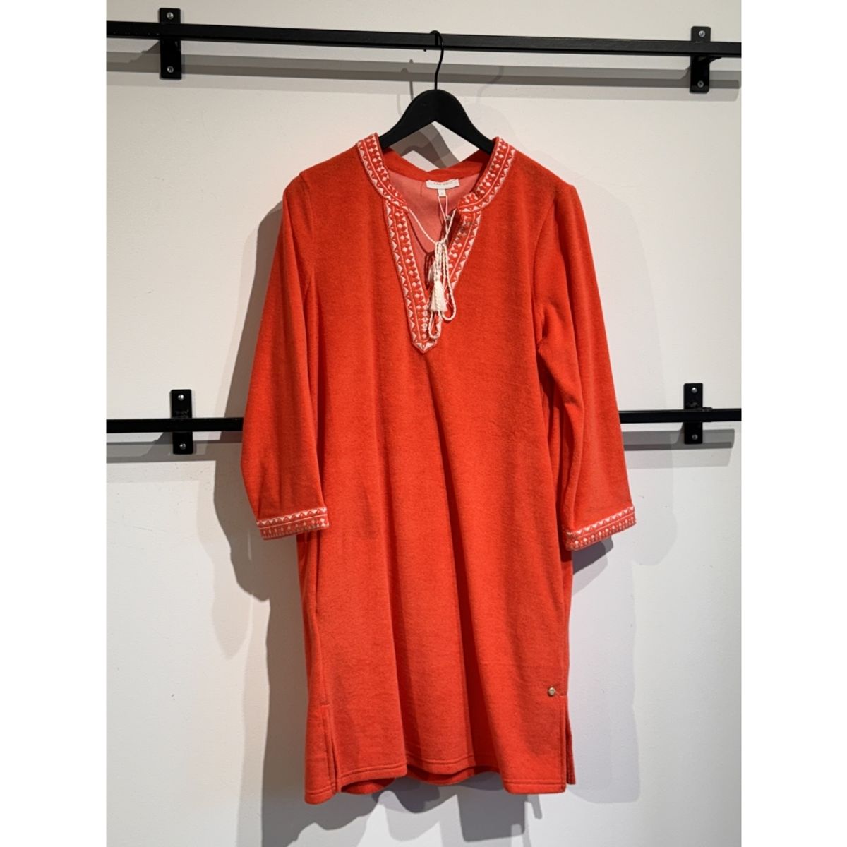 Rah Oslo - Kaftan Short Dress - Coral