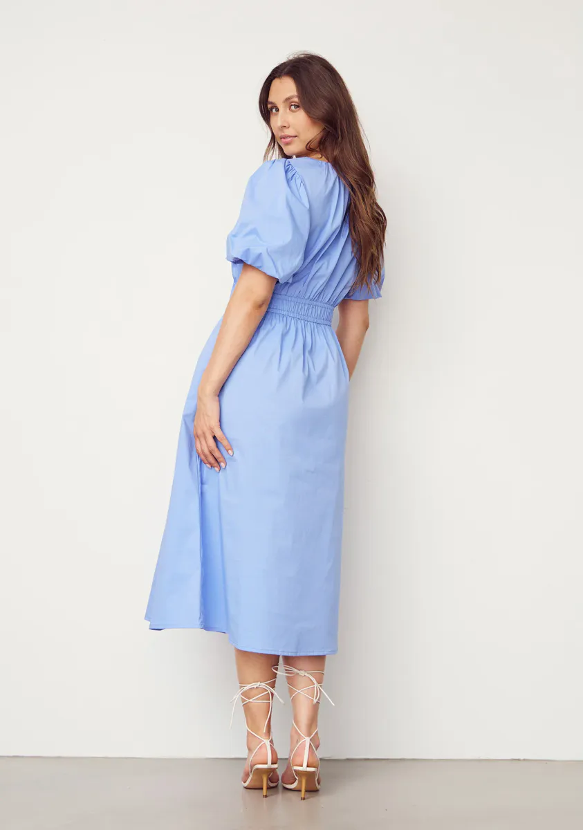 Isay - Sigga s/s Dress - Skyblue