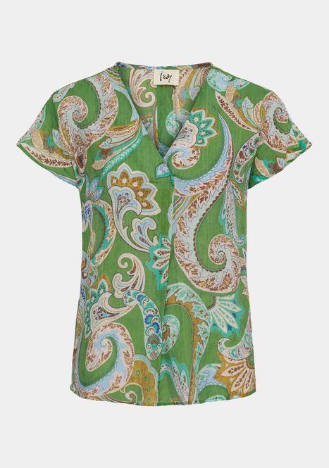Hovedbilde ISAY - Lotta Top - Grass Green Paisley