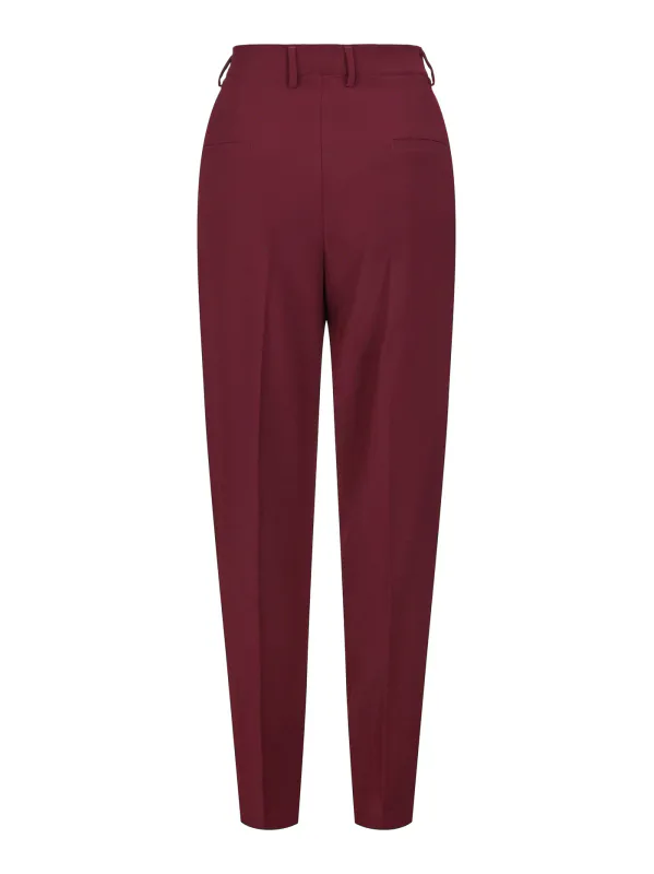 HAUST - CLASSIC TAILORED TROUSER DEEP BURGUNDY