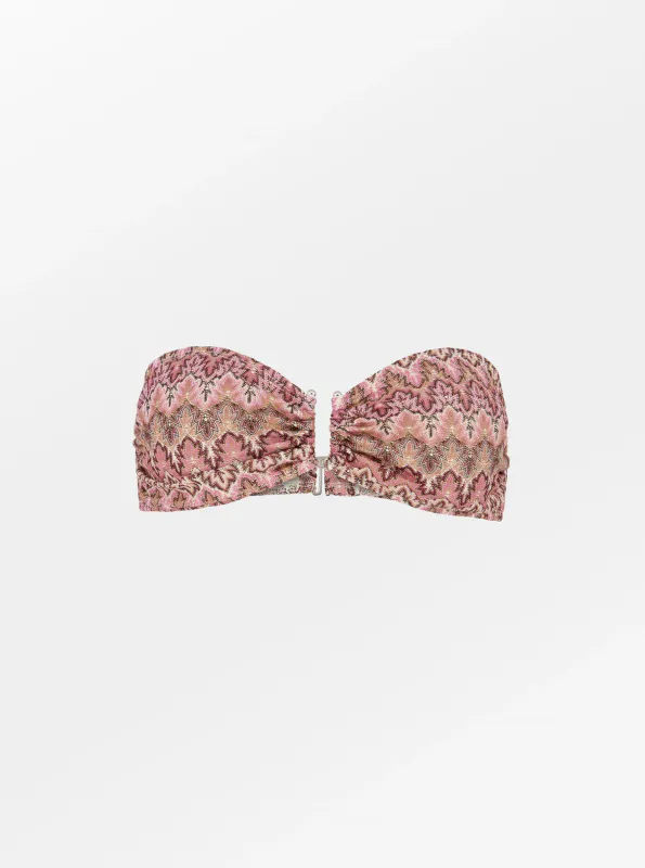 Amber Bandeau Bikini Top - Dusty Rose