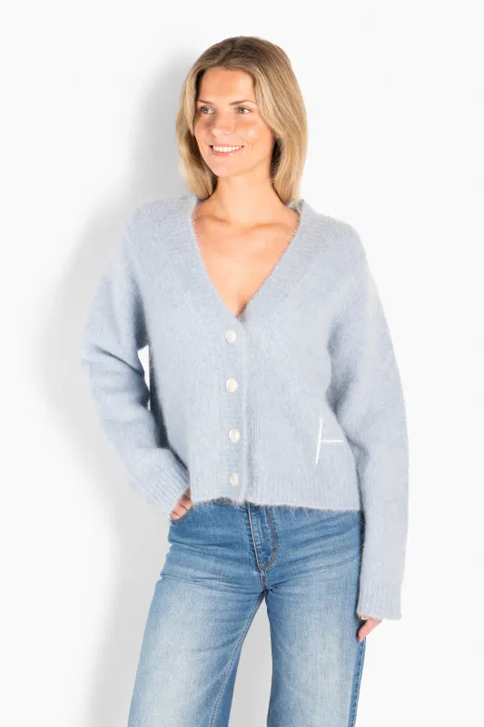 HÉST - Pernille Short Cardigan - Blå